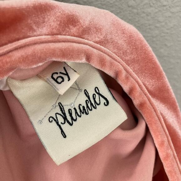 Pleiades Pink Velvet Pastel Rainbow High Low Dress - 6 - Picture 5 of 7